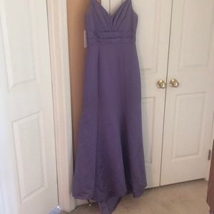 Lavender Alfred Angelo Bridesmaids Dress.